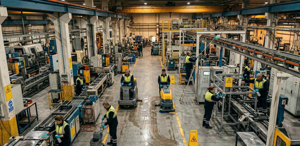 Ağır sanayi tesislerinde temizlik hizmetleri