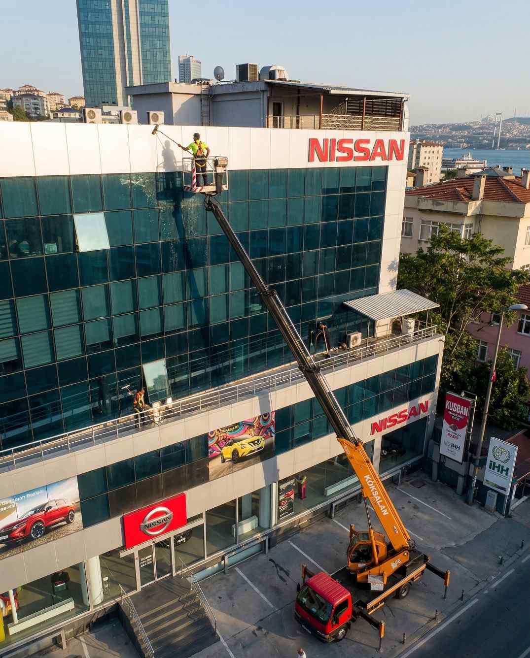 Sepetli vinç ile Beylikdüzü dış cephe temizliği hizmetleri