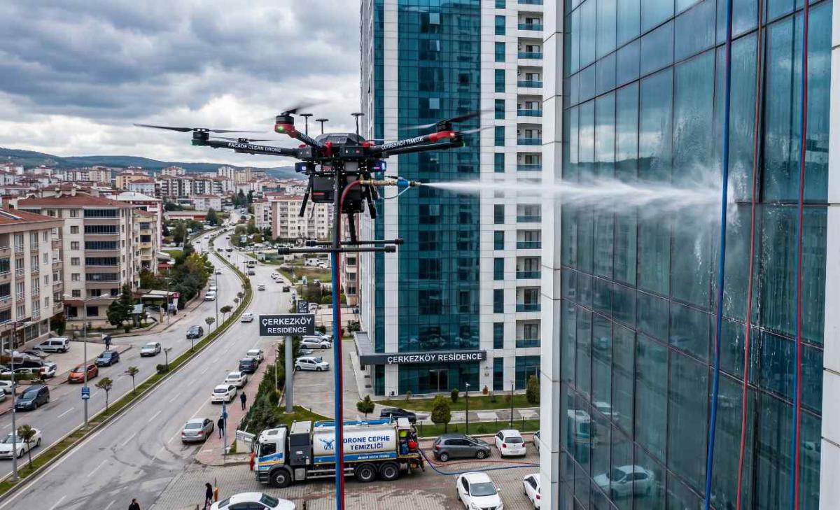 Çerkezköy'de drone ile dış cephe temizliği hizmetleri
