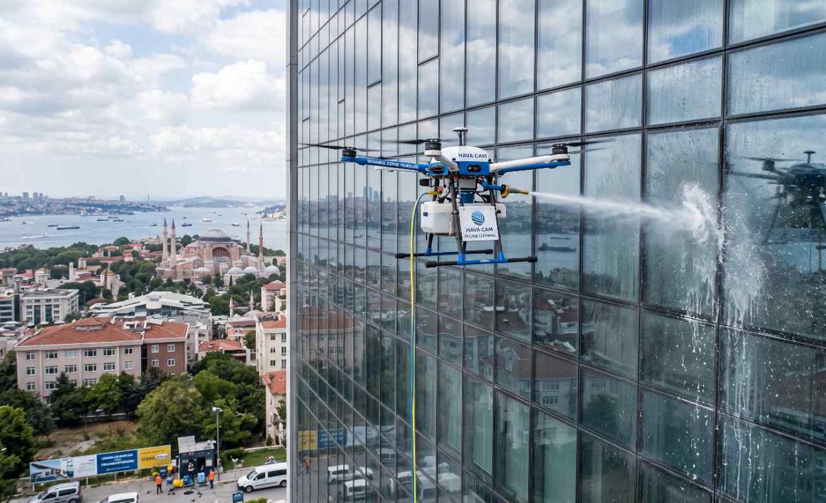 Gebze'de drone ile dış cephe temizliği hizmetleri