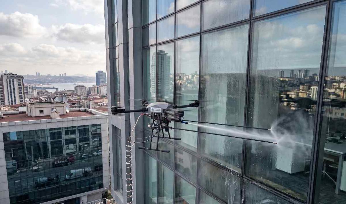 Kağıthane'de drone ile dış cephe yıkama hizmetleri