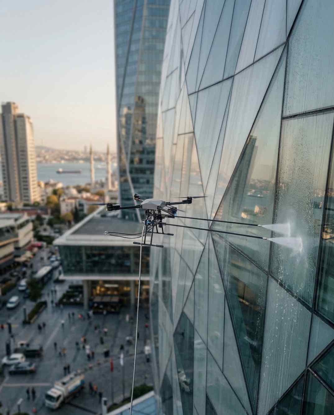 Drone ile Ümraniye dış cephe temizlik hizmetleri