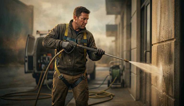 Düşük basınçlı cephe yıkama hizmetleri