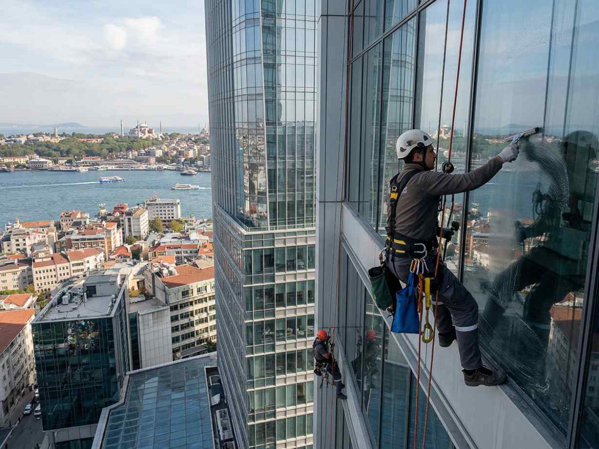 Dağcılık ile Başakşehir dış cephe cam temizliği hizmetleri