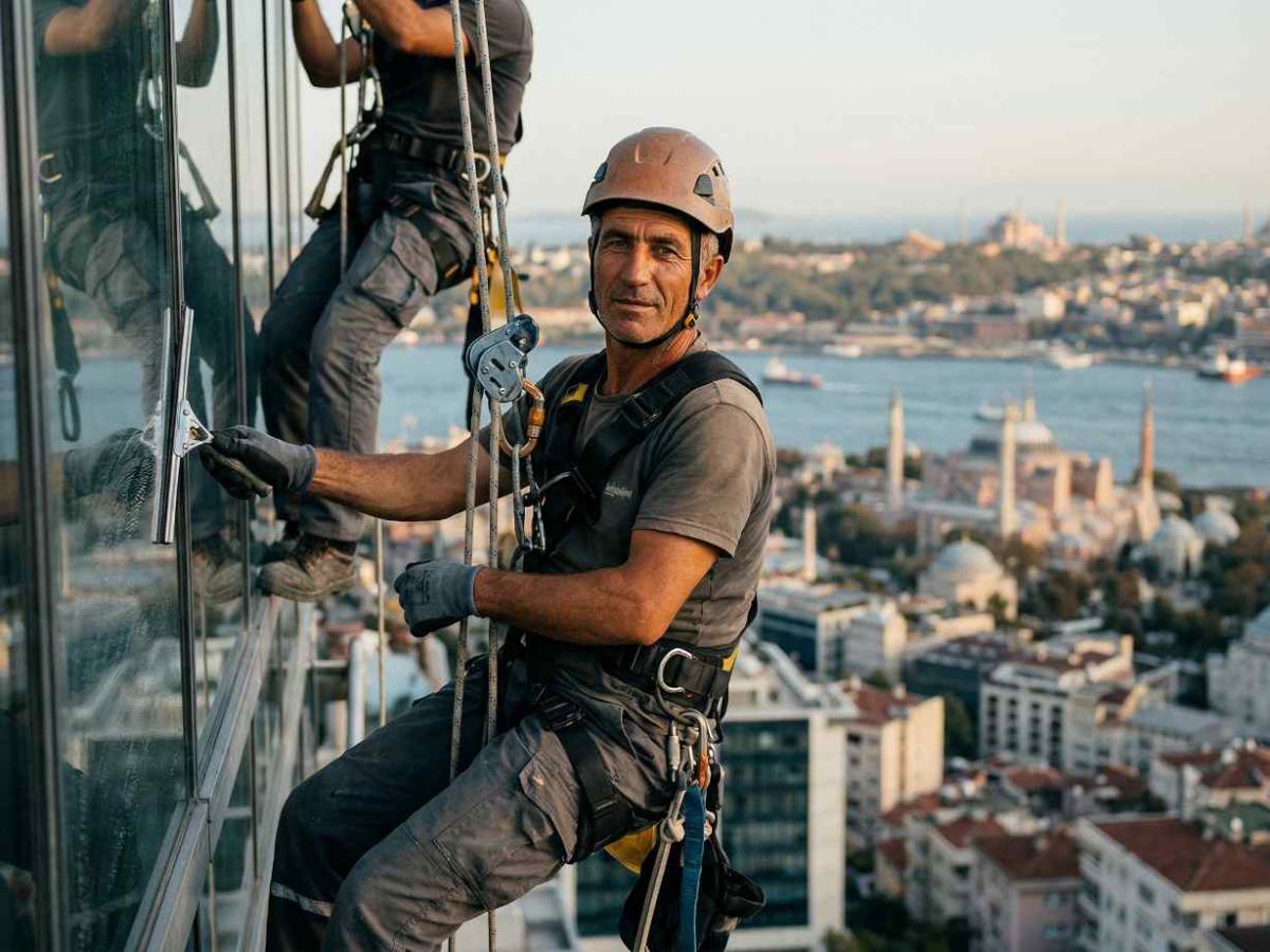 Endüstriyel dağcılık ile Büyükçekmece dış cephe temizliği