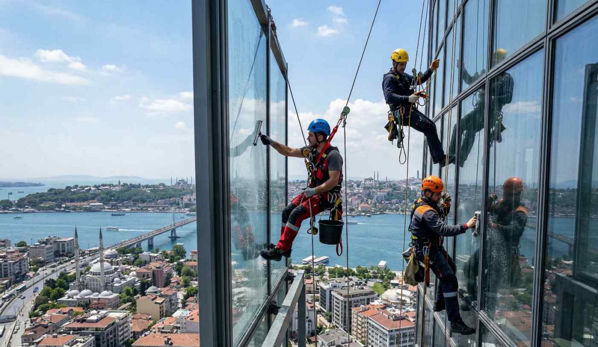 Dağcılık ile Hadımköy dış cephe cam temizliği hizmetleri