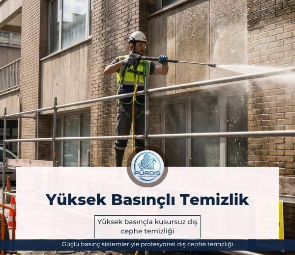 Yüksek basınçlı dış cephe ve cam temizliği