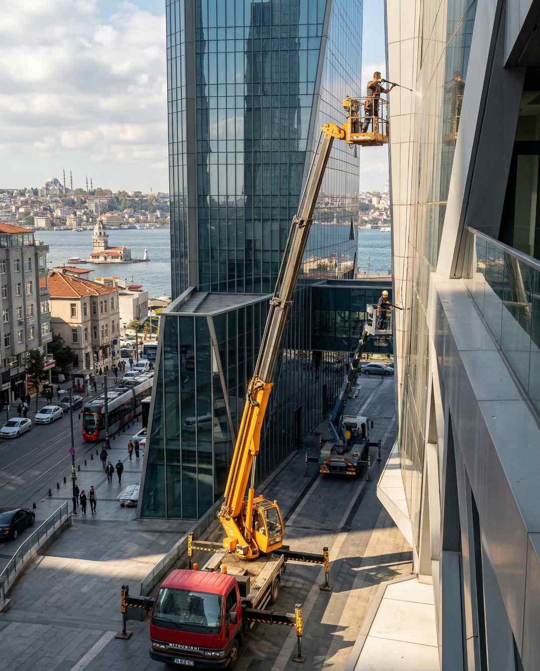 Vinçle Küçükçekmece dış cephe temizliği hizmetleri