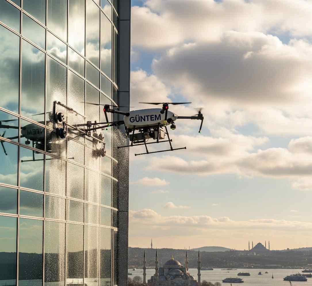 Drone ile cam temizliği hizmetleri
